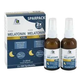 Melatonine 1 mg slaapspray, 2x50 ml