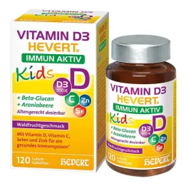 Vitamine D3 Hevert Immun Aktiv Kids zuigtabletten, 120 st