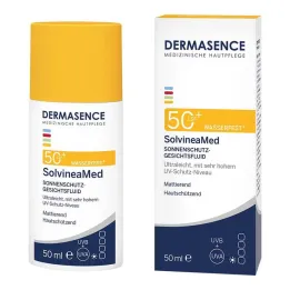 Dermasence Solvinea Med Zonbescherming Gezichtsvloeistof LSF 50+, 50 ml