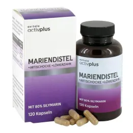 Activplus mariadistel + artisjok + paardenbloem capsules, 120 stuks