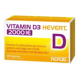 Vitamine D3 Hevert 2000 IE tabletten, 240 stuks