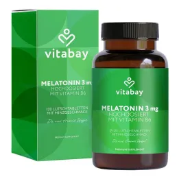 Melatonine hoge dosis 3 mg + vitamine B6 vegan Lut., 120 st