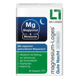 Magnesium Loges Goede Nacht met Melatonine Capsules, 30 st