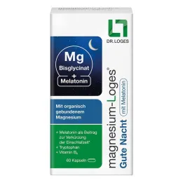 Magnesium Loges Goede Nacht met Melatonine Capsules, 60 st
