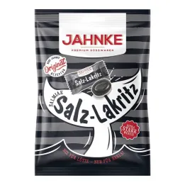 Jahnke Salmiak zoute drop snoepjes, 125 g