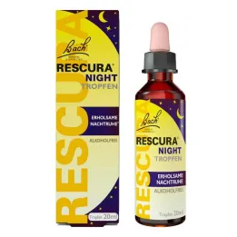 Bachbloesems Rescura Nachtdruppels alcoholvrij, 20 ml