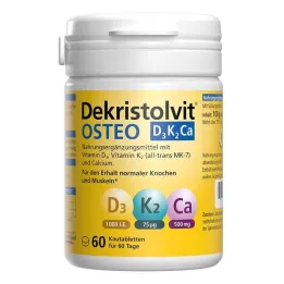 Dekristolvit Osteo D3K2Ca kauwtabletten, 60 stuks