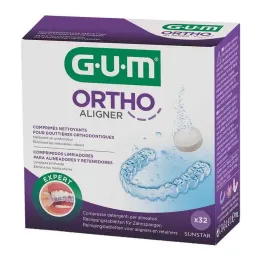 GUM Ortho Aligner reinigingstabletten, 32 stuks